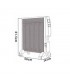 Radiador de Mica ABRIGO Digital 2000W Negro/Oro