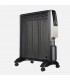 Radiador de Mica ABRIGO Digital 2000W Negro/Oro