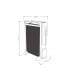 Radiador de Mica CAICOS 1500W Blanco/Gris