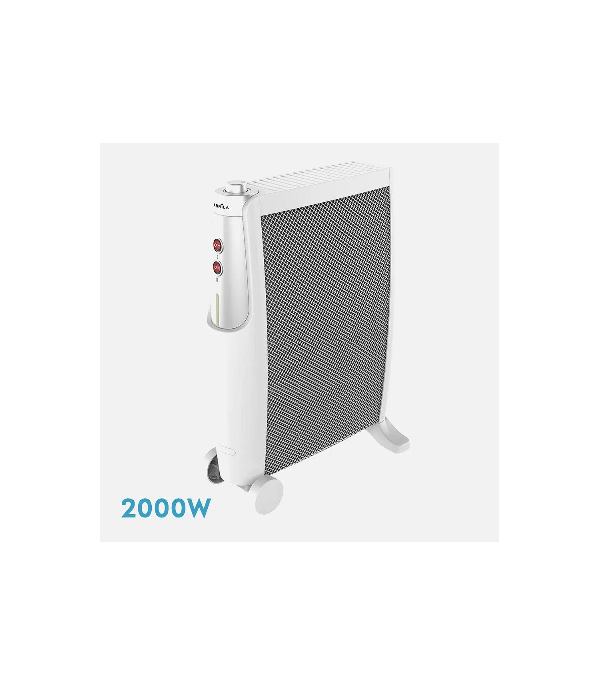 Radiador de Mica IMPERIAL 2000W Blanco/Plata