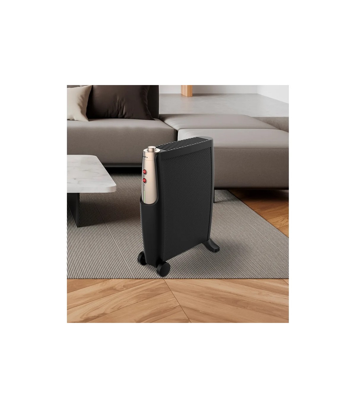 Radiador de Mica IMPERIAL 2000W Negro/Oro