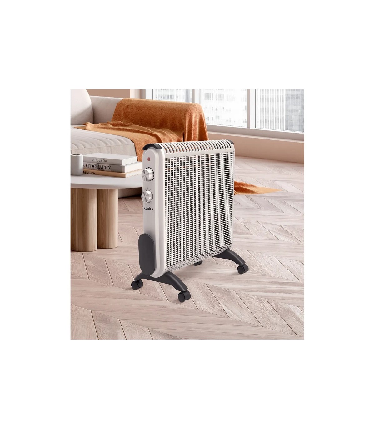 Radiador de Mica CONDOR 2000W Blanco/Gris
