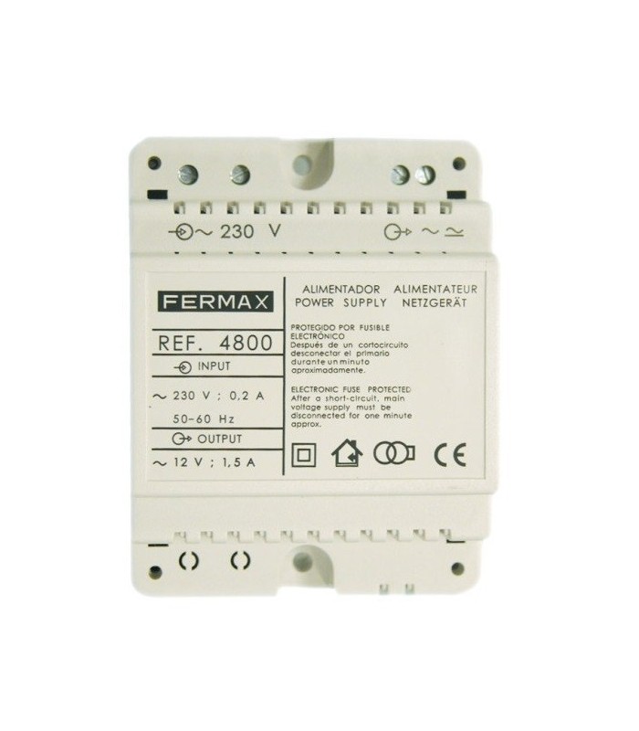 Alimentador DIN4 230VAC/12VAC-1