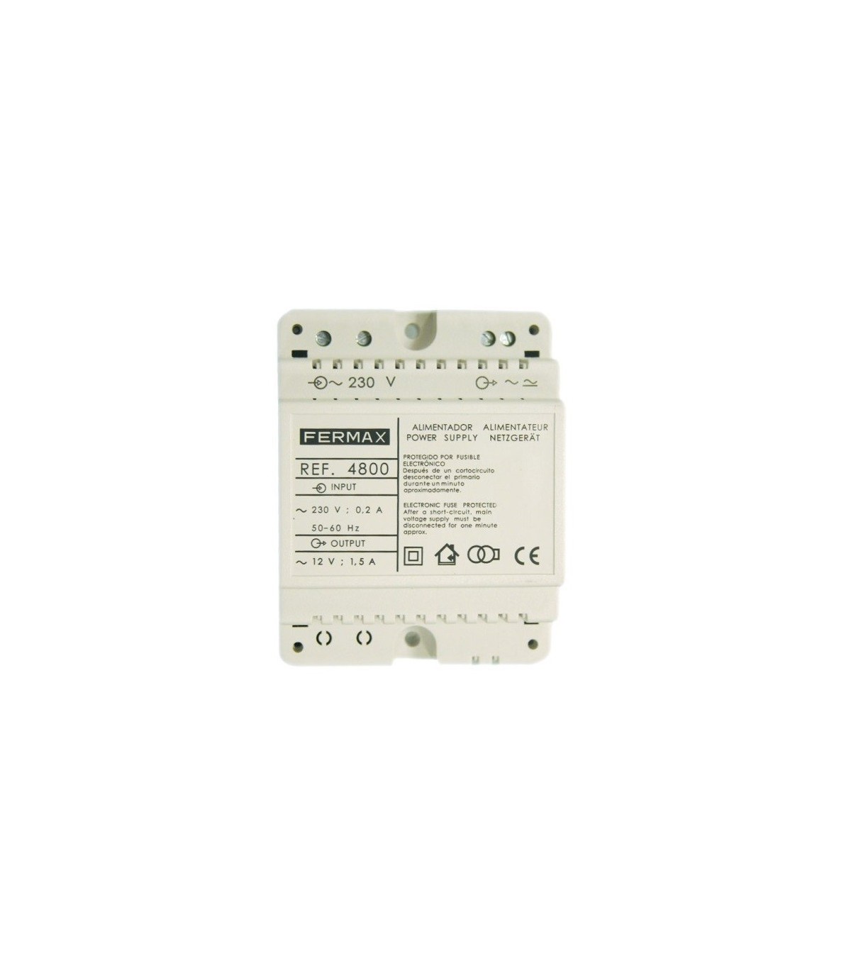 Alimentador DIN4 230VAC/12VAC-1