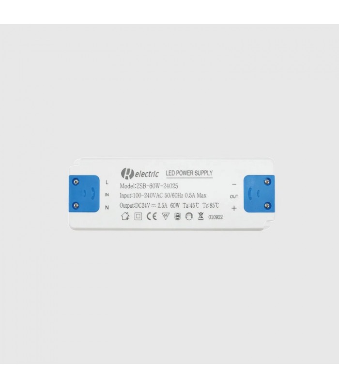 Fuente Alimentación SLIM RELECTRIC 60W (DC24V) 2.5A IP20