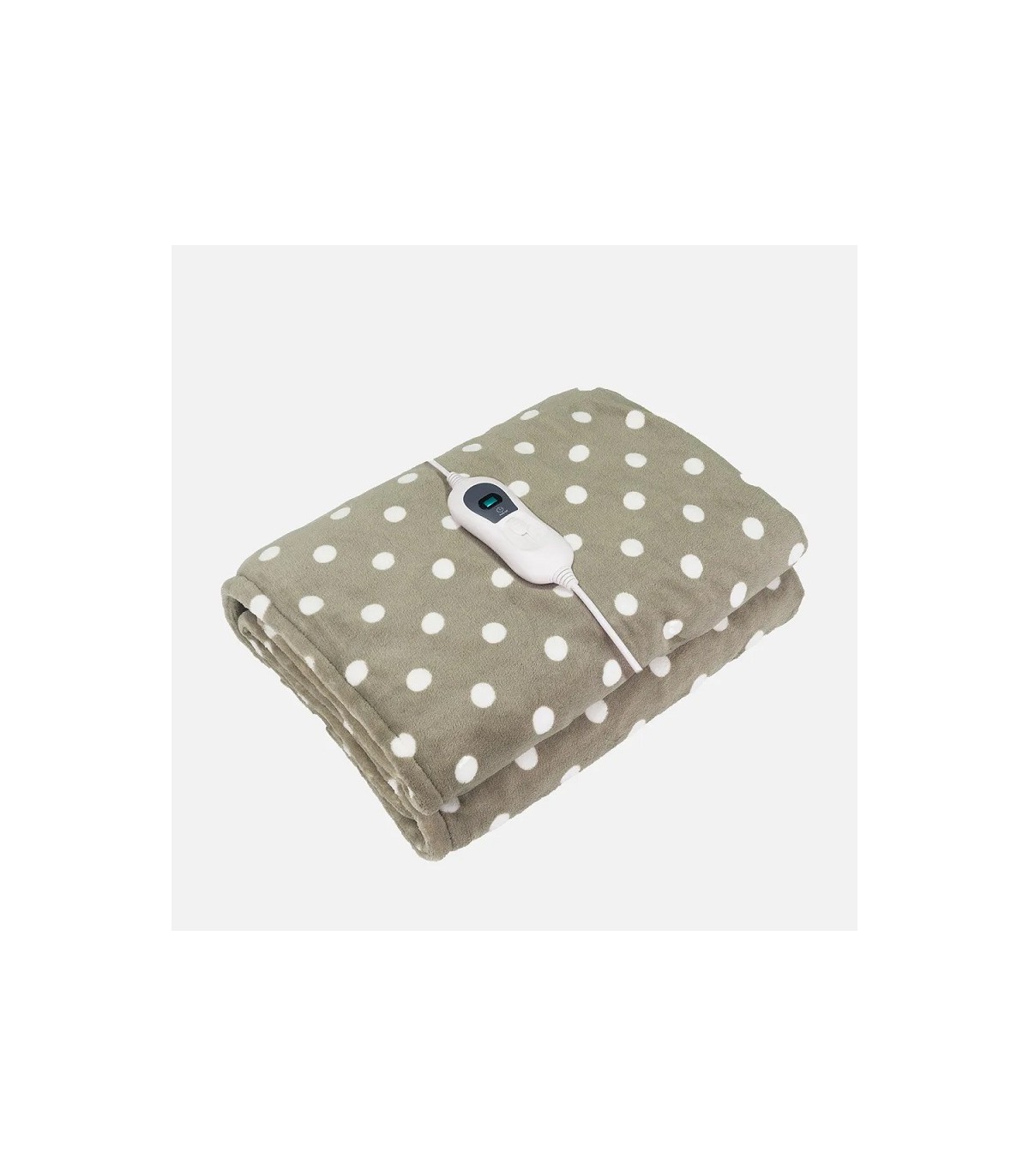 Manta eléctrica PINILLA LUNARES 160x120cm 120W Marrón/Blanco