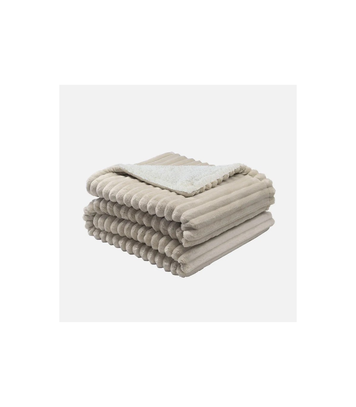 Manta eléctrica JARAIZ 160x120cm 160W Beis/Blanco