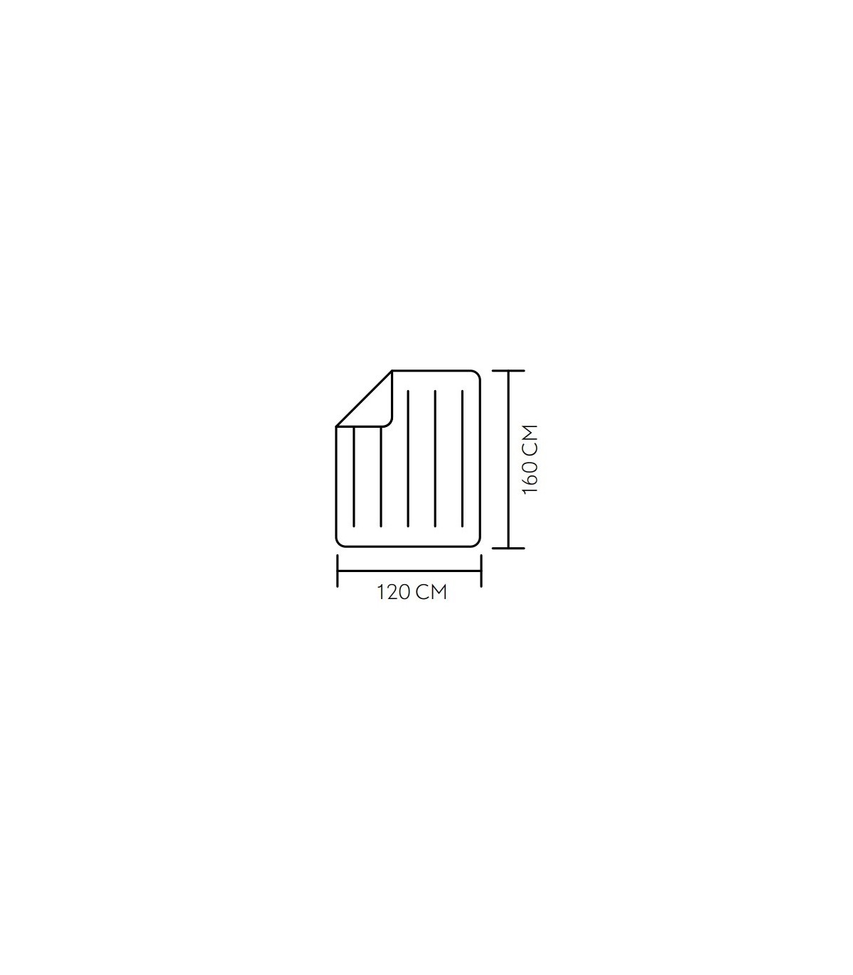 Manta eléctrica JARAIZ 160x120cm 160W Marrón/Blanco