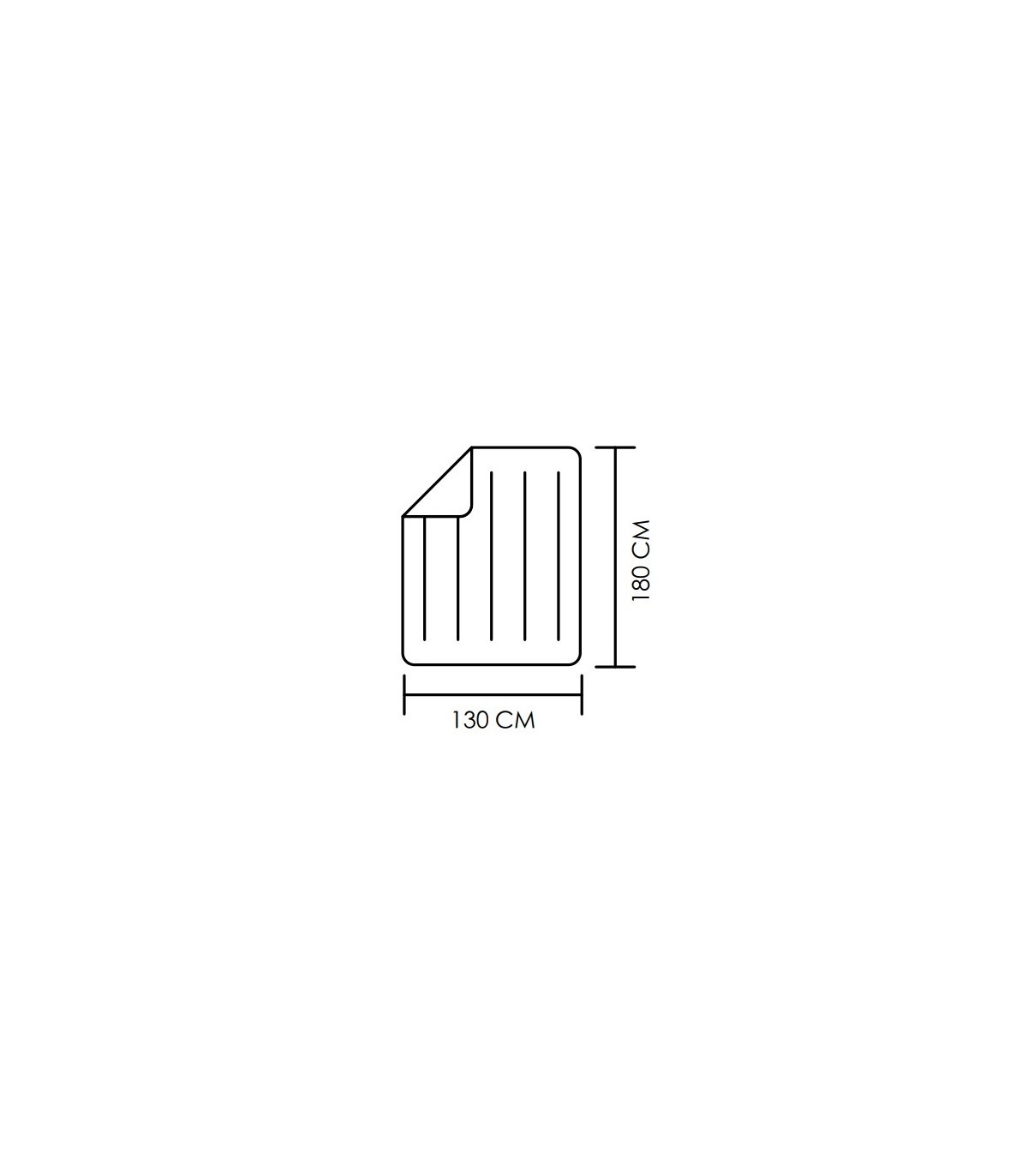 Manta eléctrica HERVAS 180x130cm 160W Gris