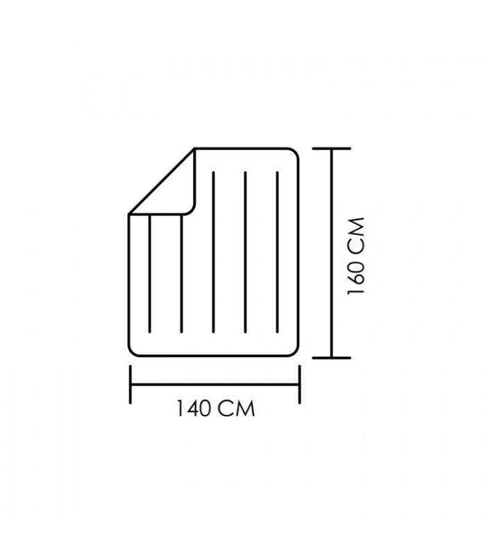 Calientacamas eléctrico BIENESTAR 160x140cm 120W Blanco