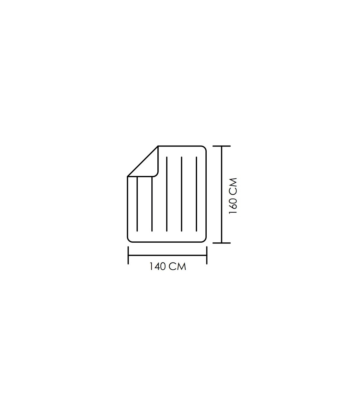 Calientacamas eléctrico BIENESTAR 160x140cm 120W Blanco