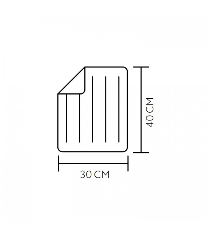 Almohadilla eléctrica VELLON 40x30cm 100W Gris