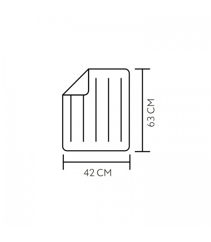 Almohadilla eléctrica OTERO 63x42cm 100W Gris