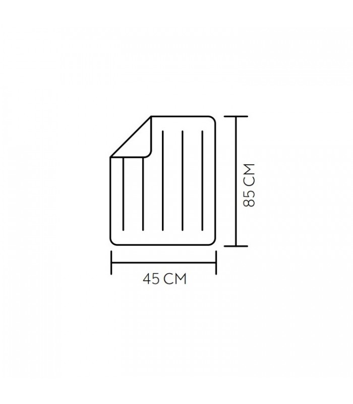 Almohadilla eléctrica BUSTILLO 85x45cm 100W Gris