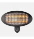 Estufa de Exterior de Cuarzo AUSTRAL 2000W Negro