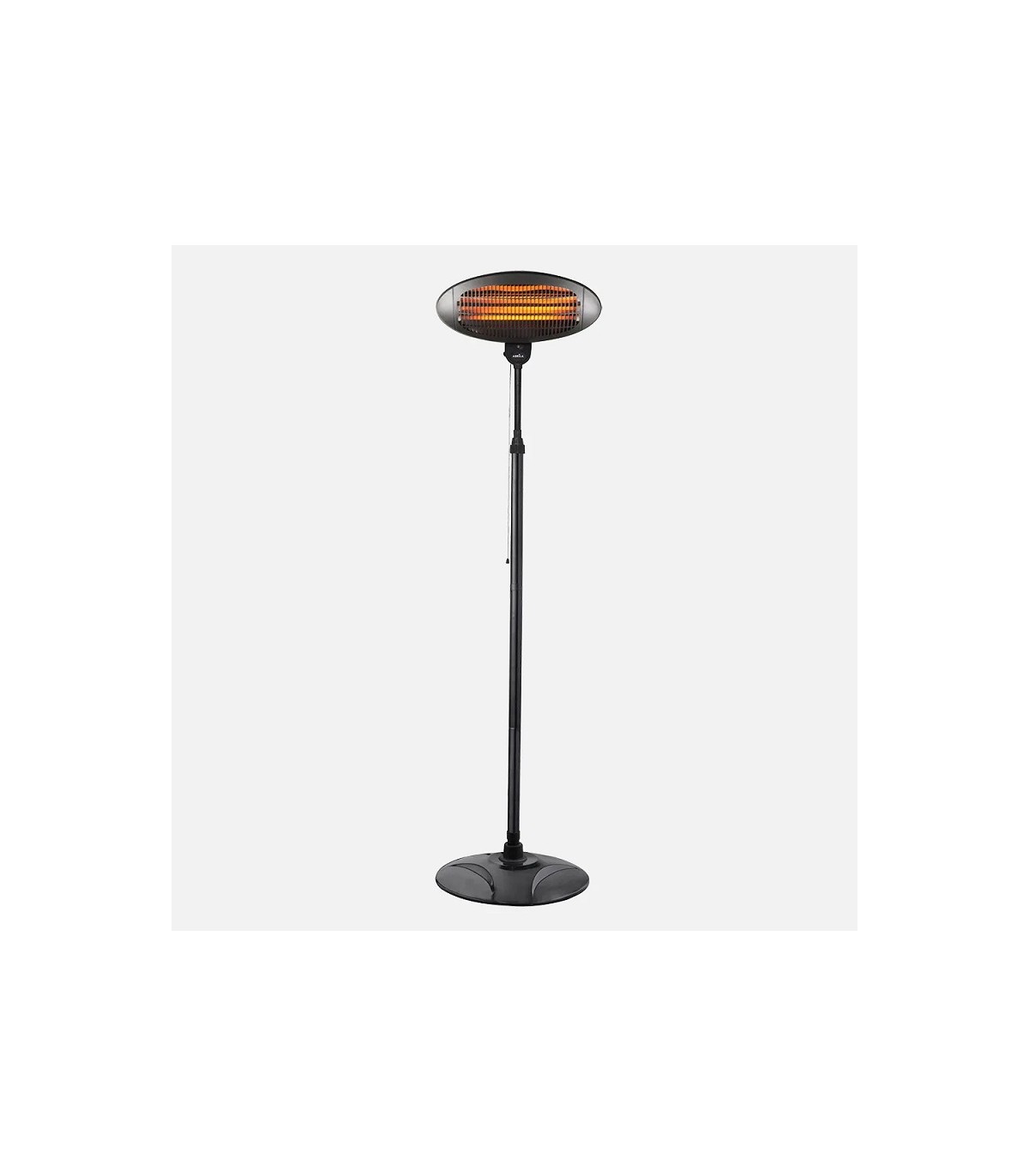 Estufa de pie de Exterior de Cuarzo AUSTRAL 2000W Negro