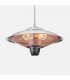Estufa colgante de Exterior Halógena KOEL 2000W Plata