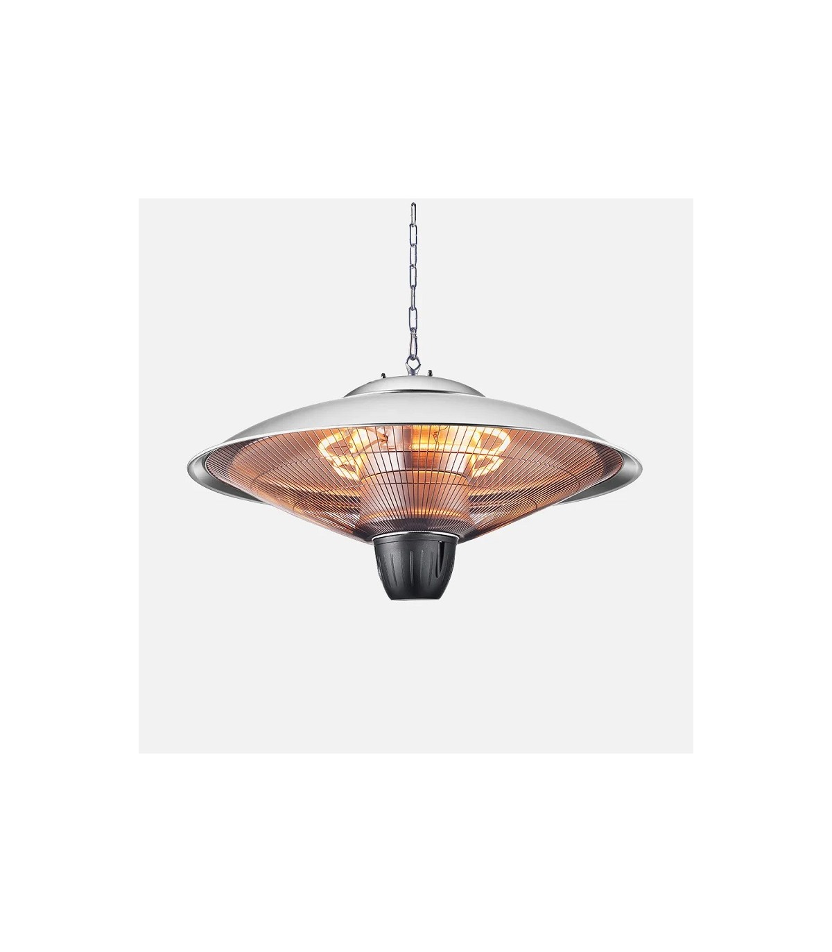 Estufa colgante de Exterior Halógena KOEL 2000W Plata