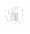 Calefactor Industrial Cerámico CHOPO 3000W Rojo