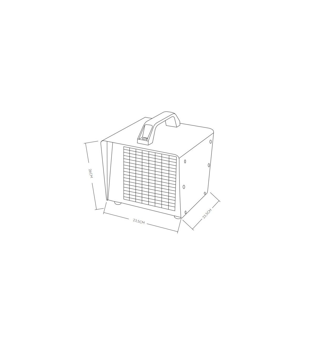 Calefactor Industrial Cerámico CHOPO 3000W Rojo