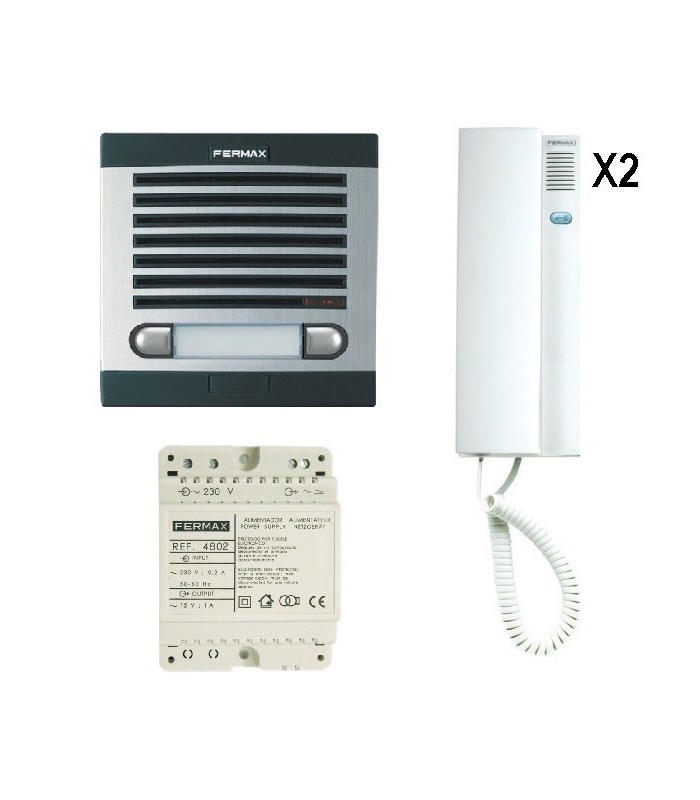 Kit Portero CITYMAX 2/L AG 230V TEL. BL