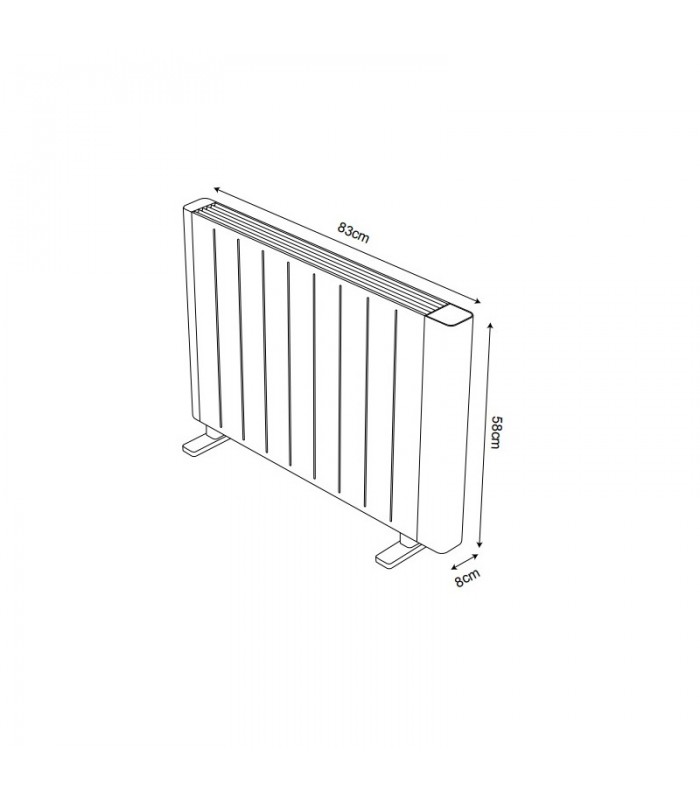 Emisor Térmico de Aluminio POINT 2000W Blanco