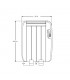 Emisor Térmico de Aluminio GABAN 600W Blanco 4 Elementos