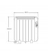 Emisor Térmico de Aluminio GABAN 900W Blanco 6 Elementos