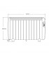 Emisor Térmico de Aluminio GABAN 1800W Blanco 12 Elementos