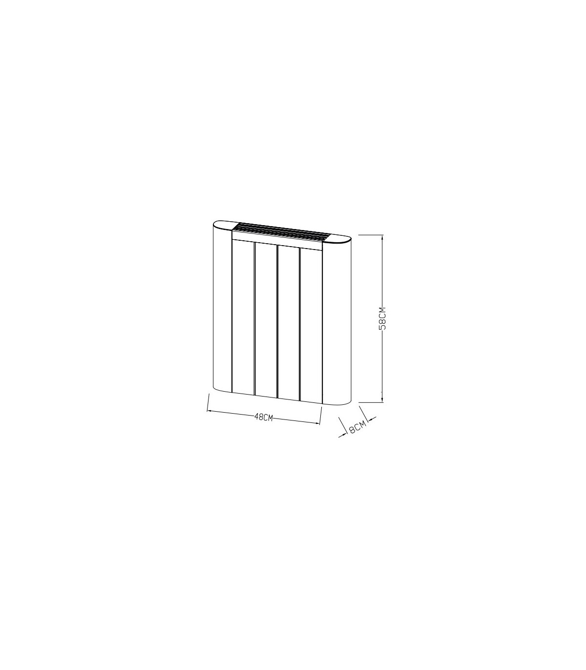 Emisor Térmico Cerámico COUNTRY WIFI 600W Blanco