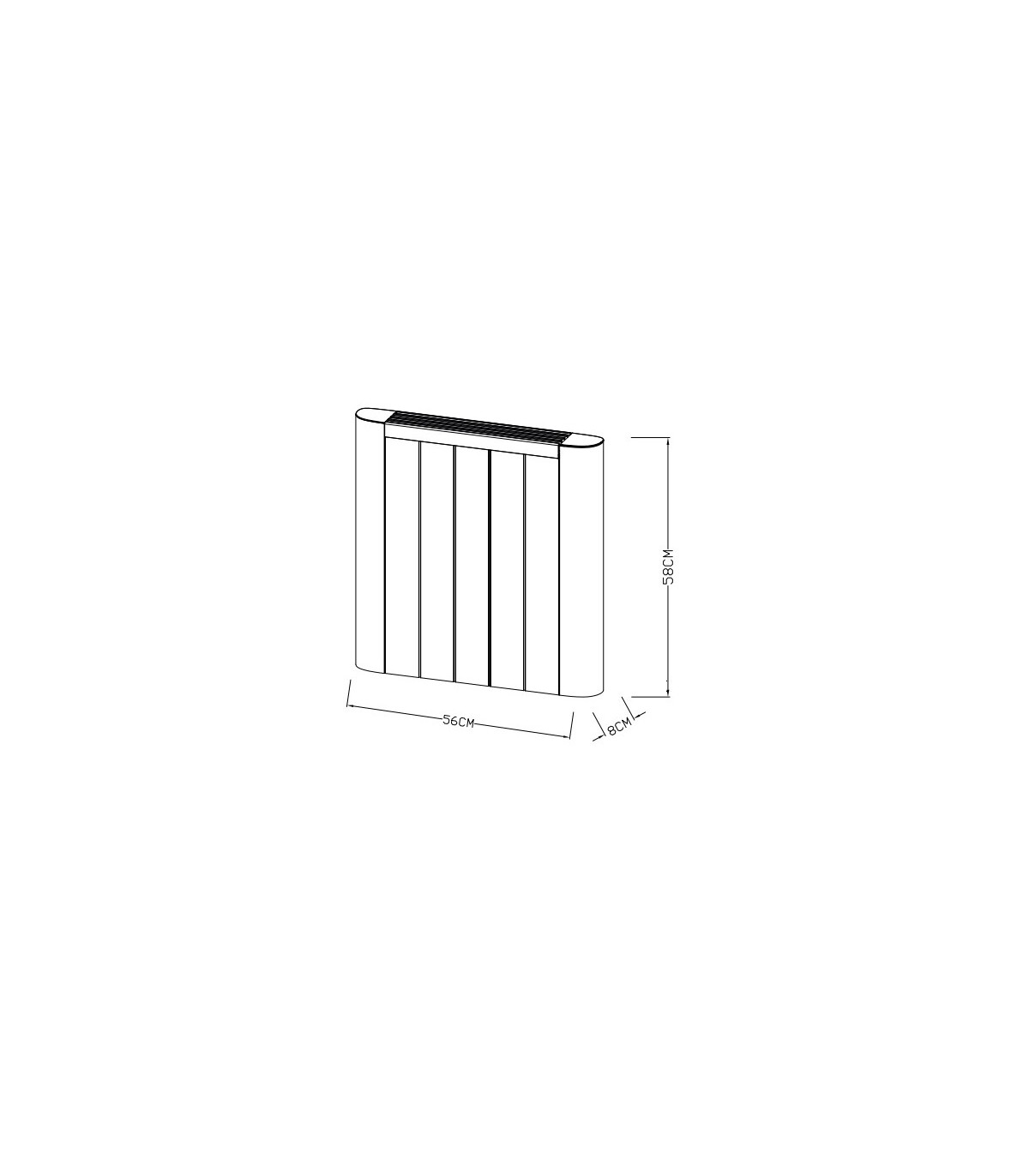 Emisor Térmico Cerámico COUNTRY WIFI 1000W Blanco