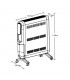 Emisor Térmico de Aluminio ALPINO 2000W Negro