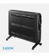 Emisor Térmico de Aluminio ALPINO 2400W Negro