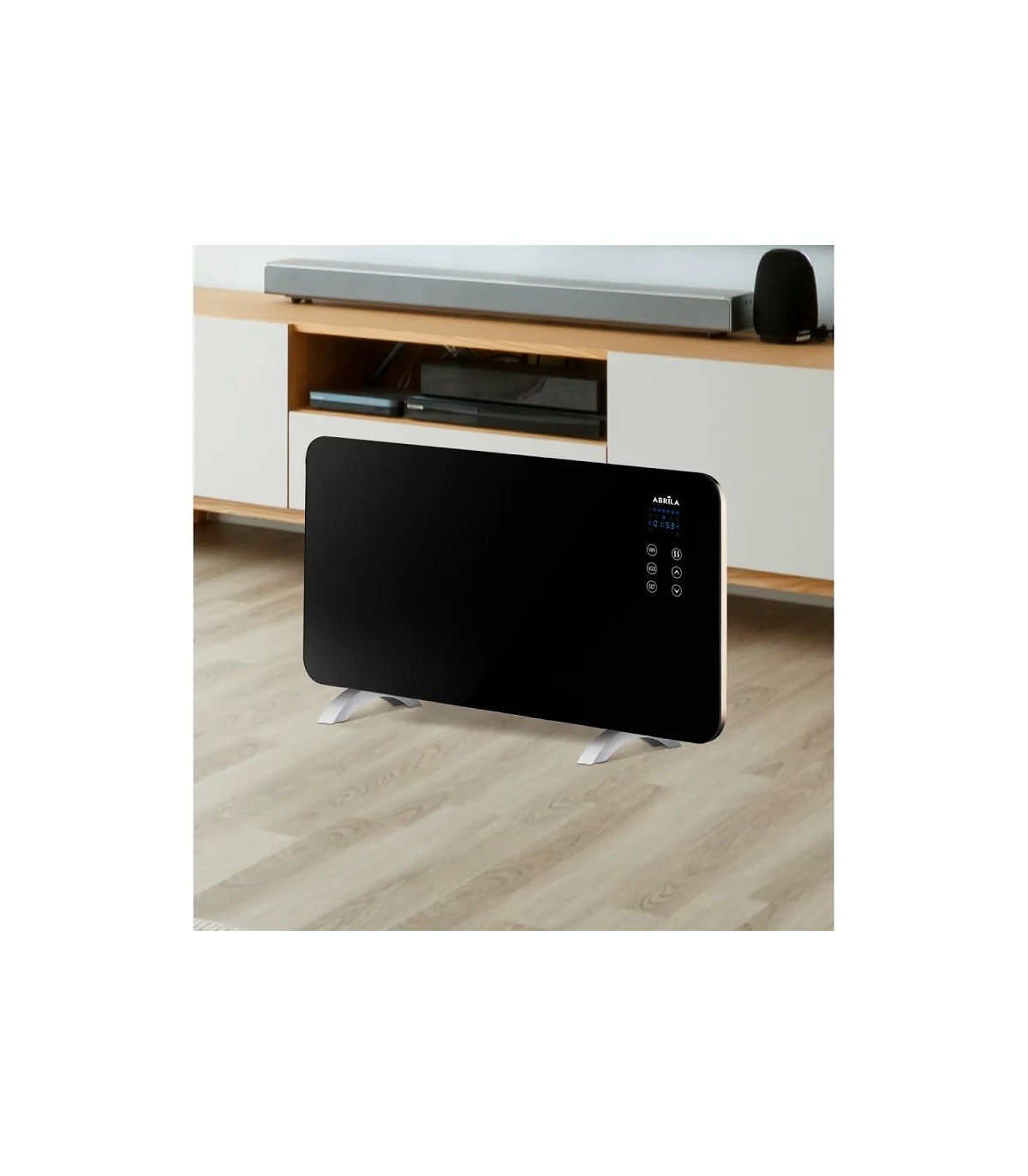 Emisor Térmico de Cristal HIMALAYA 1500W Negro