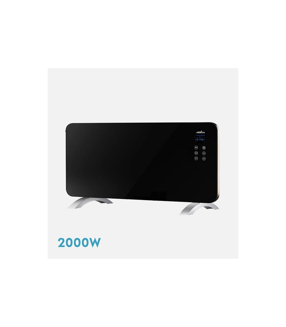 Emisor Térmico de Cristal HIMALAYA 2000W Negro