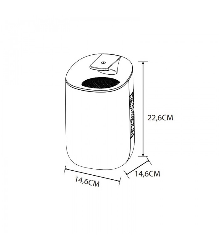 Deshumidificador ADAIR 23W 0.6L Blanco