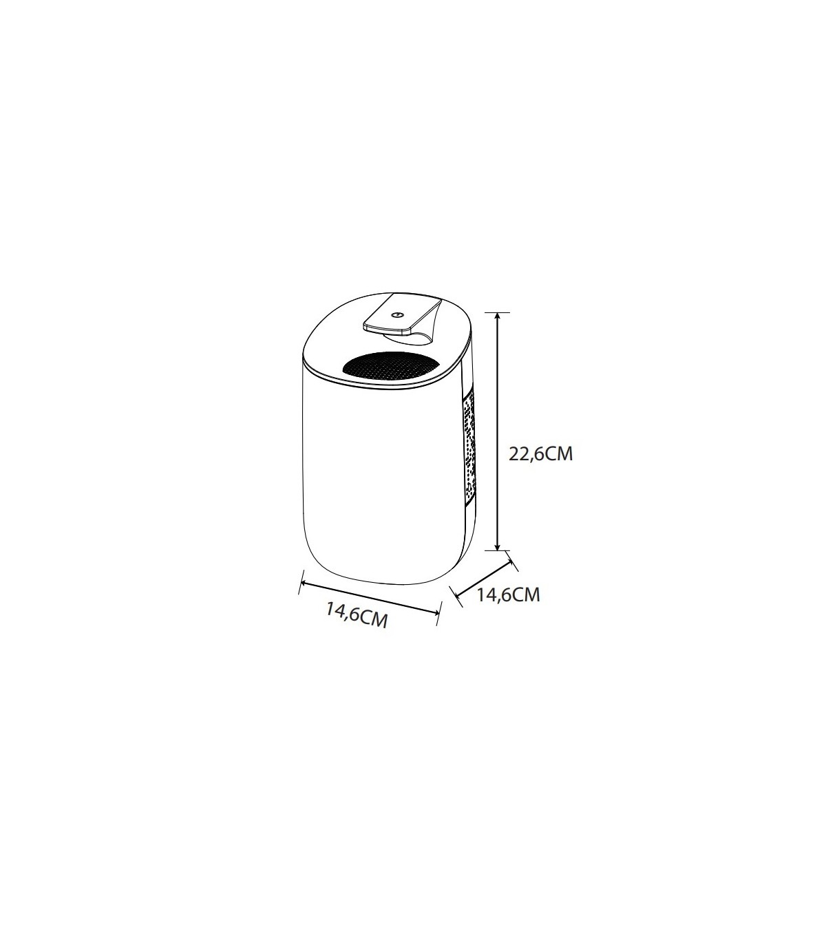 Deshumidificador ADAIR 23W 0.6L Blanco