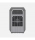 Deshumidificador AZUFRE 85W 2L Gris