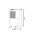 Deshumidificador Portátil HALIS 200W 2.2L Blanco