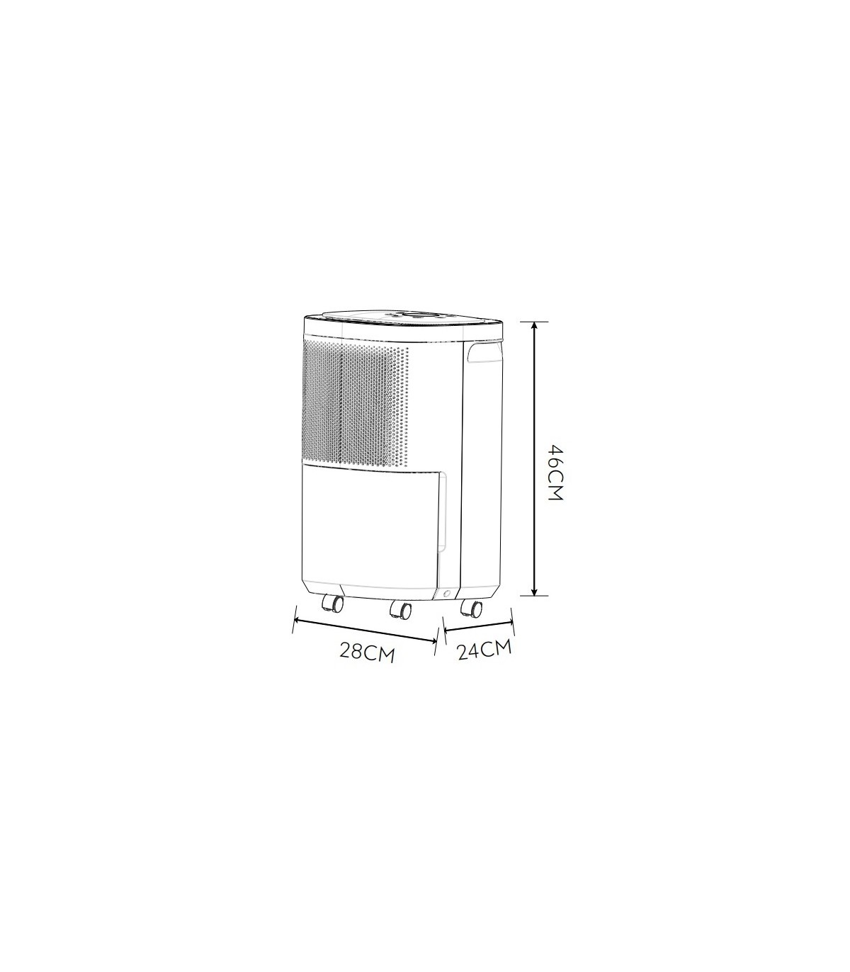 Deshumidificador Portátil HALIS 200W 2.2L Blanco