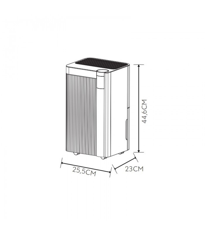Deshumidificador Portátil TINOKO 195W 2L Blanco