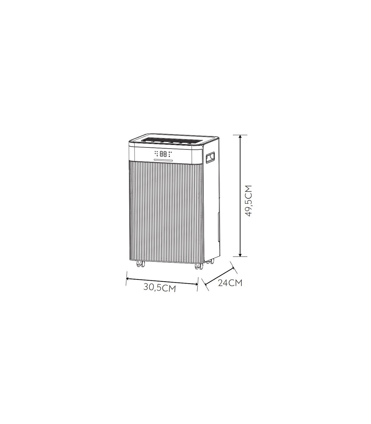 Deshumidificador Portátil KISIMA 330W 4.5L Blanco