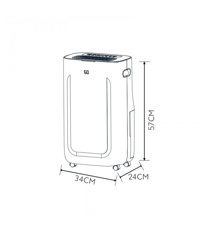Deshumidificador Portátil MAREN 320W 6.5L Blanco