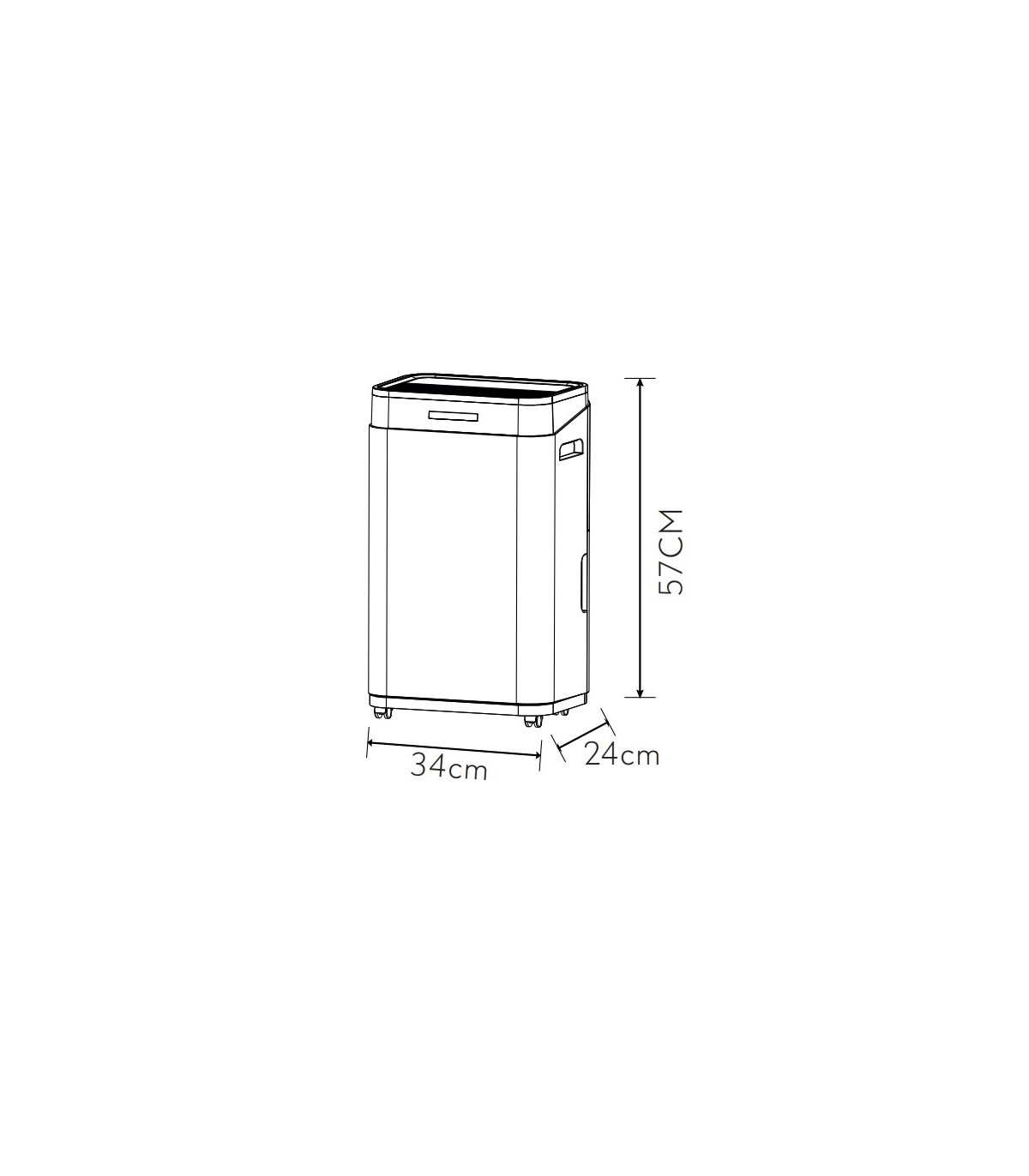 Deshumidificador Portátil MISTY 380W 6.5L Blanco/Negro