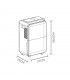Deshumidificador Portátil LIFE 540W 4L Blanco/Plata