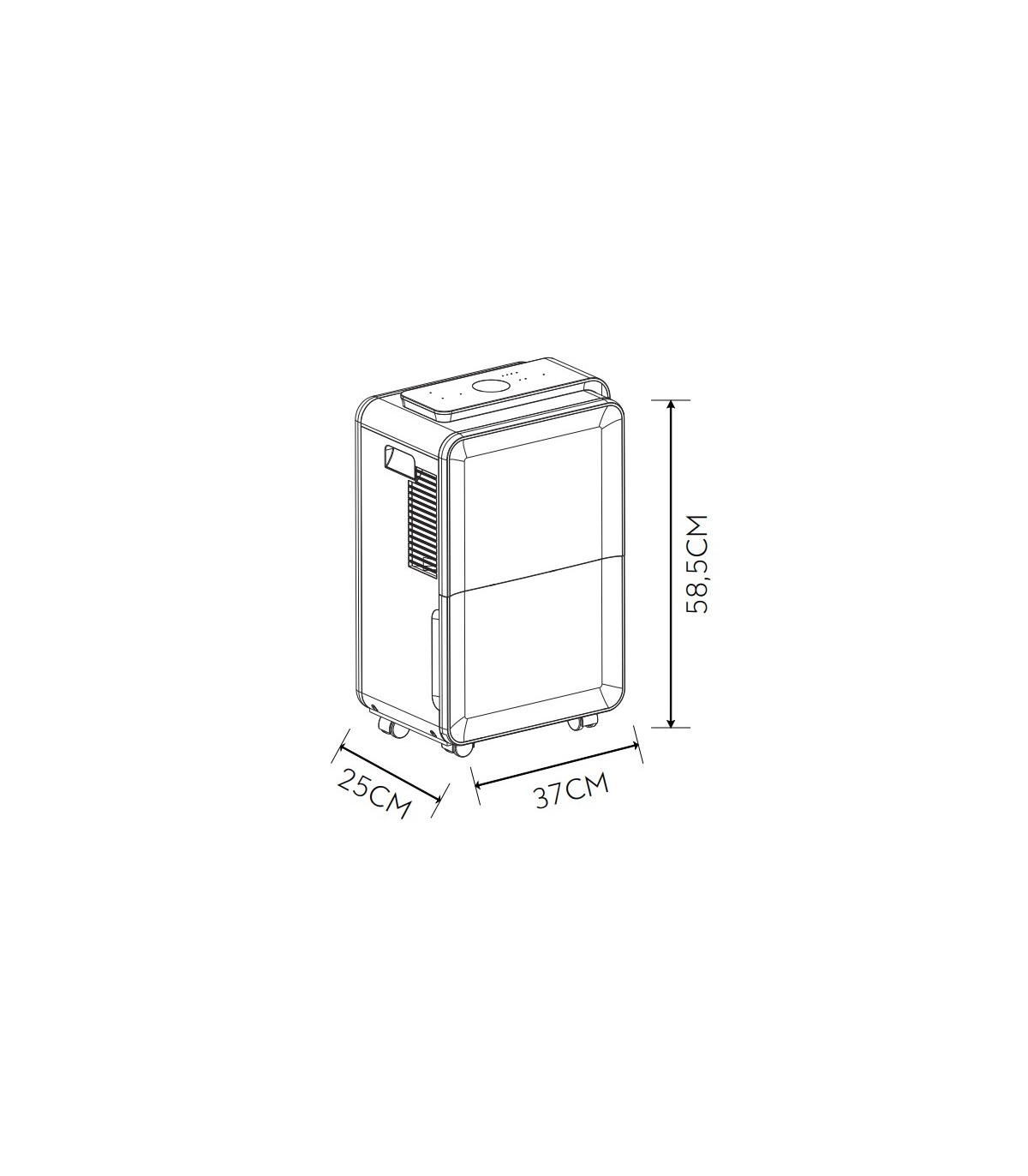 Deshumidificador Portátil LIFE 540W 4L Blanco/Plata