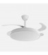 Ventilador GUERRERO DC 44W 4900Lm 4 Aspas Blanco CCT