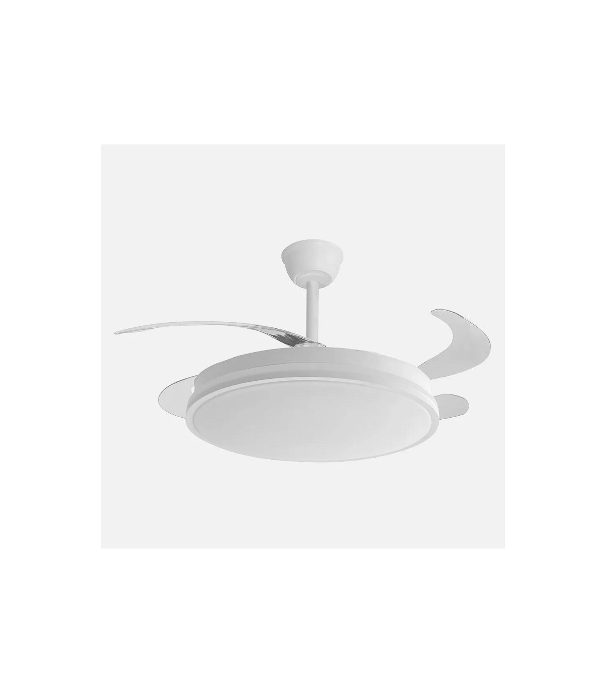 Ventilador GUERRERO DC 44W 4900Lm 4 Aspas Blanco CCT