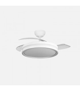 Ventilador CAPITAN DC 60W 6980Lm 3 Aspas Blanco CCT