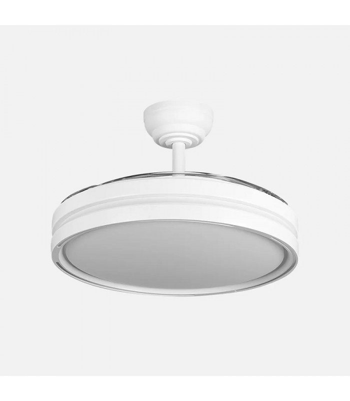Ventilador CAPITAN DC 60W 6980Lm 3 Aspas Blanco CCT